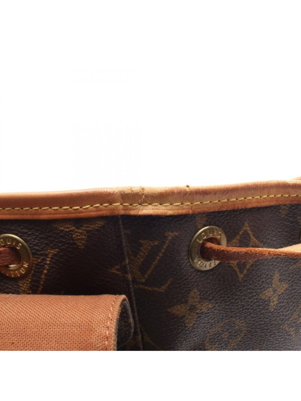 Louis Vuitton Backpack Montsouris MM Canvas Leather - Picture 8 of 13